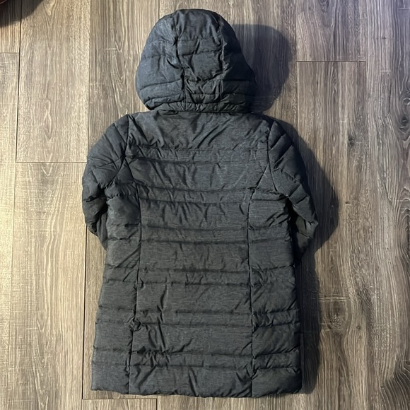 Lands’ End S 6 Small Puffer coat long hooded winter jacket small gray - Picture 4 of 6